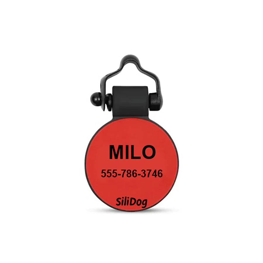 PetSmart Personalized Silicone Dog Tag - Silent Paw Print ID Tag for Dogs and Cats