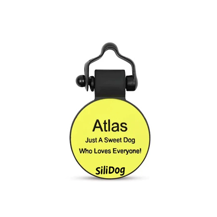 PetSmart Personalized Silicone Dog Tag - Silent ID Tag for Dogs and Cats, Bee Design