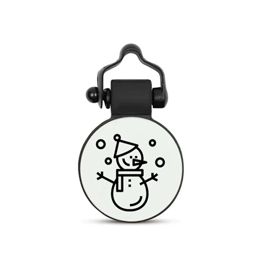PetSmart Personalized Silicone Snowman Dog Tag - Silent ID Tag for Dogs and Cats by SiliDog