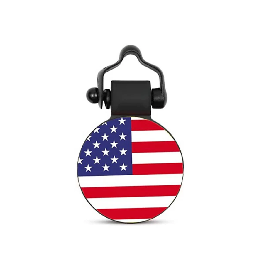 PetSmart Personalized Silicone Dog Tag - Silent USA Flag ID Tag for Dogs and Cats