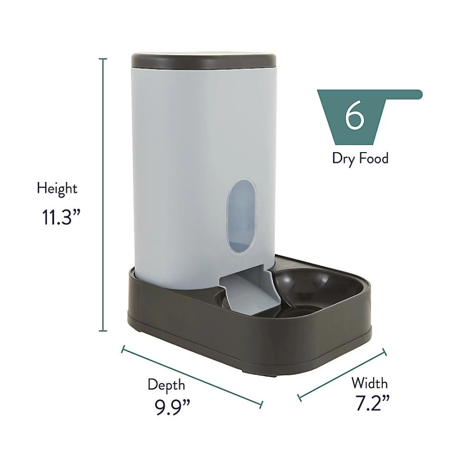 PetSmart Whisker City Automatic Gravity Cat Feeder, 3-Pound Capacity for Continuous Dry Food Dispensing