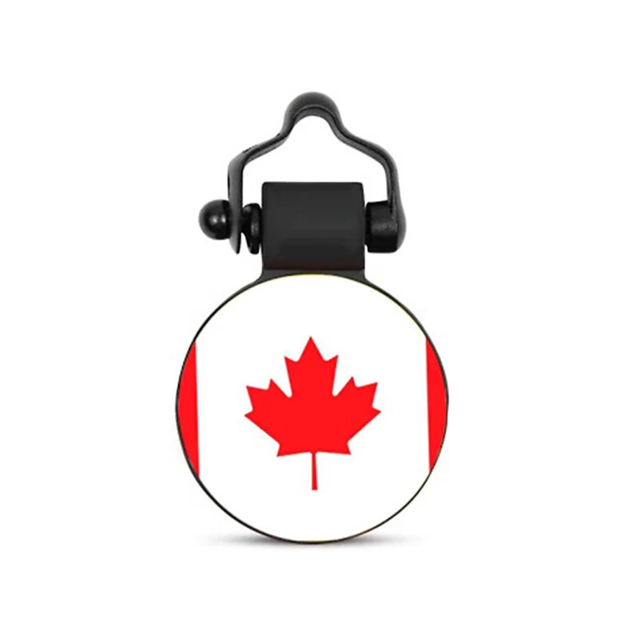 PetSmart Personalized Silicone Dog Tag - Canada Flag Design, Silent ID Tag for Dogs and Cats