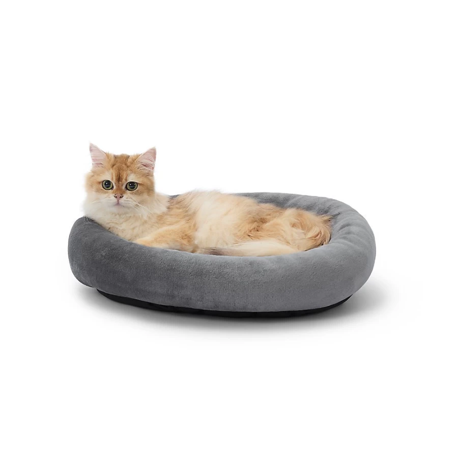 PetSmart Whisker City Cozy Bolster Cat Bed for Comfortable Kitty Naps