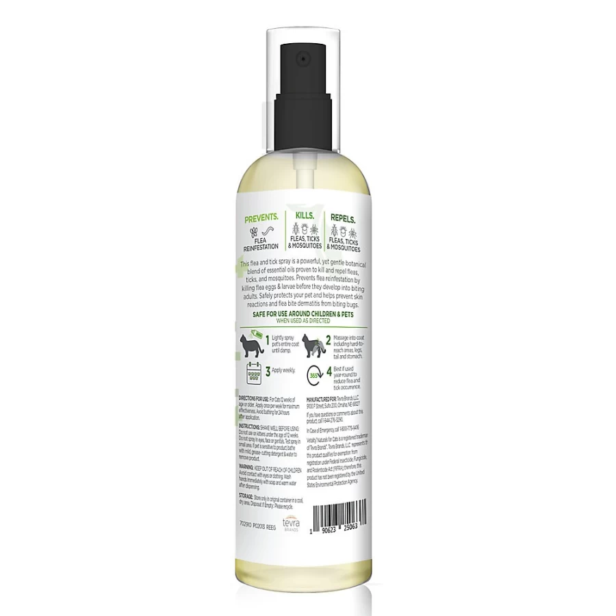 PetSmart Vetality Naturals Flea & Tick Control Spray for Cats – Safe & Effective Treatment