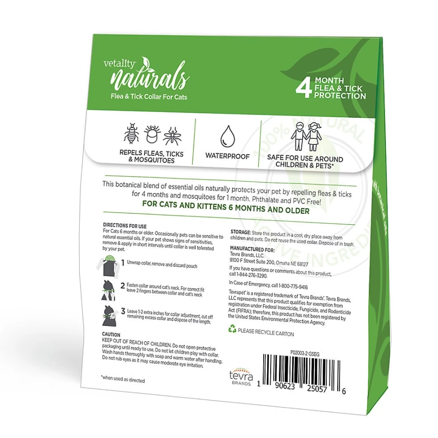 PetSmart Vetality Naturals Flea & Tick Collar for Cats – Safe & Effective Pest Control