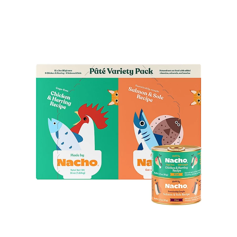 PetSmart Pate Wet Cat Food Variety Pack - Natural, All Life Stages, 3 oz Cans (12 Count)