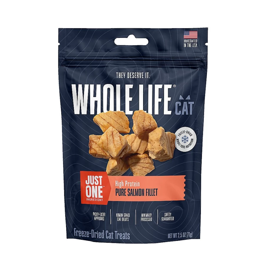PetSmart Freeze Dried Salmon Cat Treats - Single Ingredient, High Protein, Grain Free, 2.5 oz