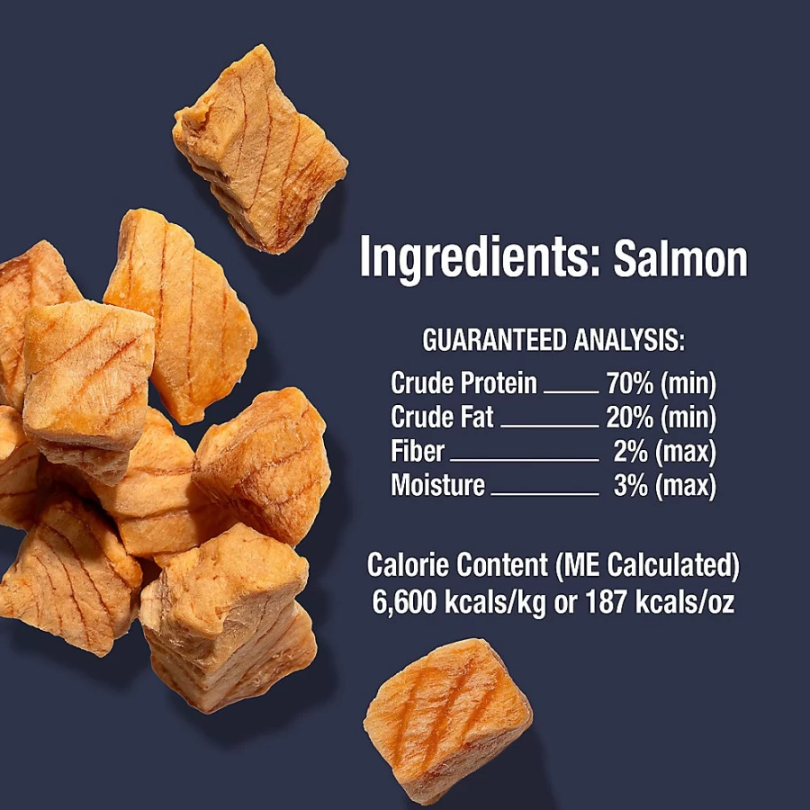 PetSmart Freeze Dried Salmon Cat Treats - Single Ingredient, High Protein, Grain Free, 2.5 oz