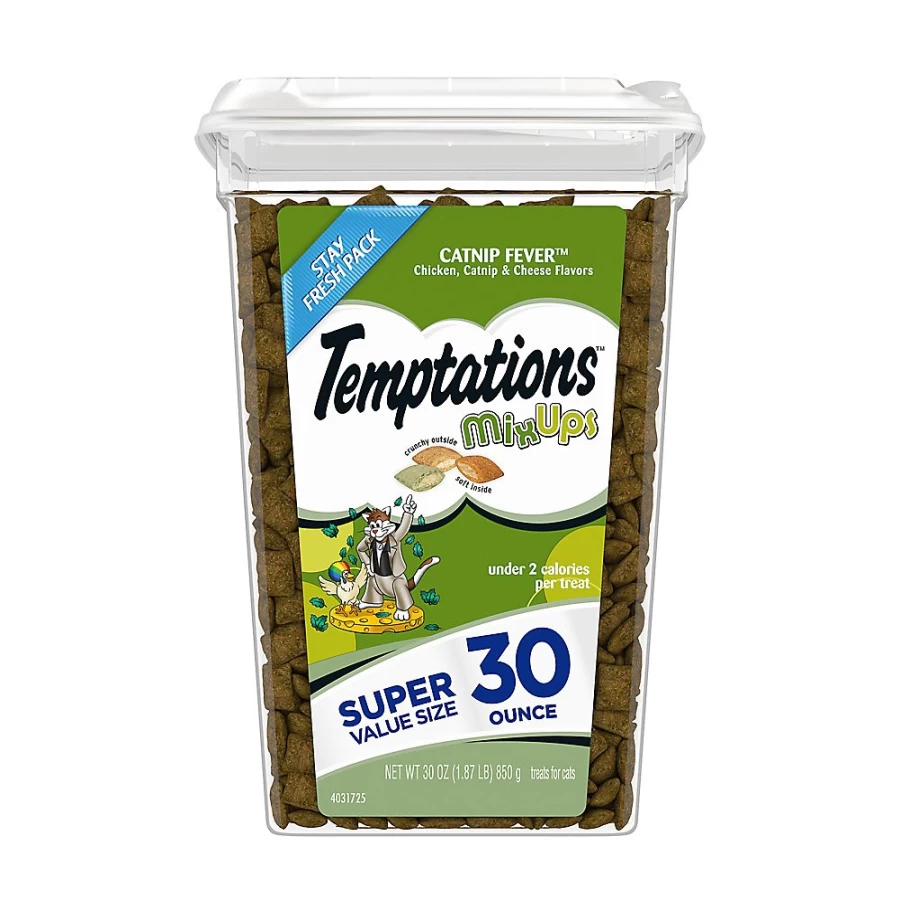 PetSmart Temptationstrade Mixups Adult Cat Treat with Catnip - Irresistible Catnip Fever Flavor