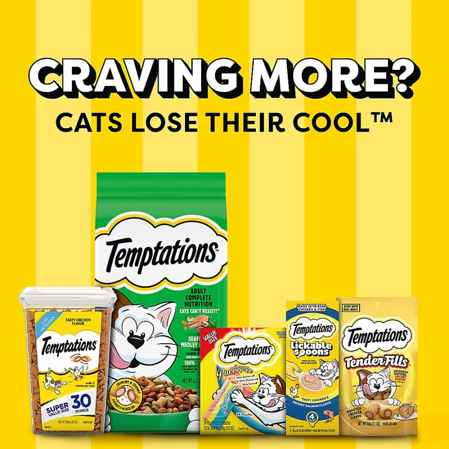 PetSmart Classic Kitten Cat Treats - Dairy & Salmon Flavor, Temptations Trade Healthy Snacks for Cats