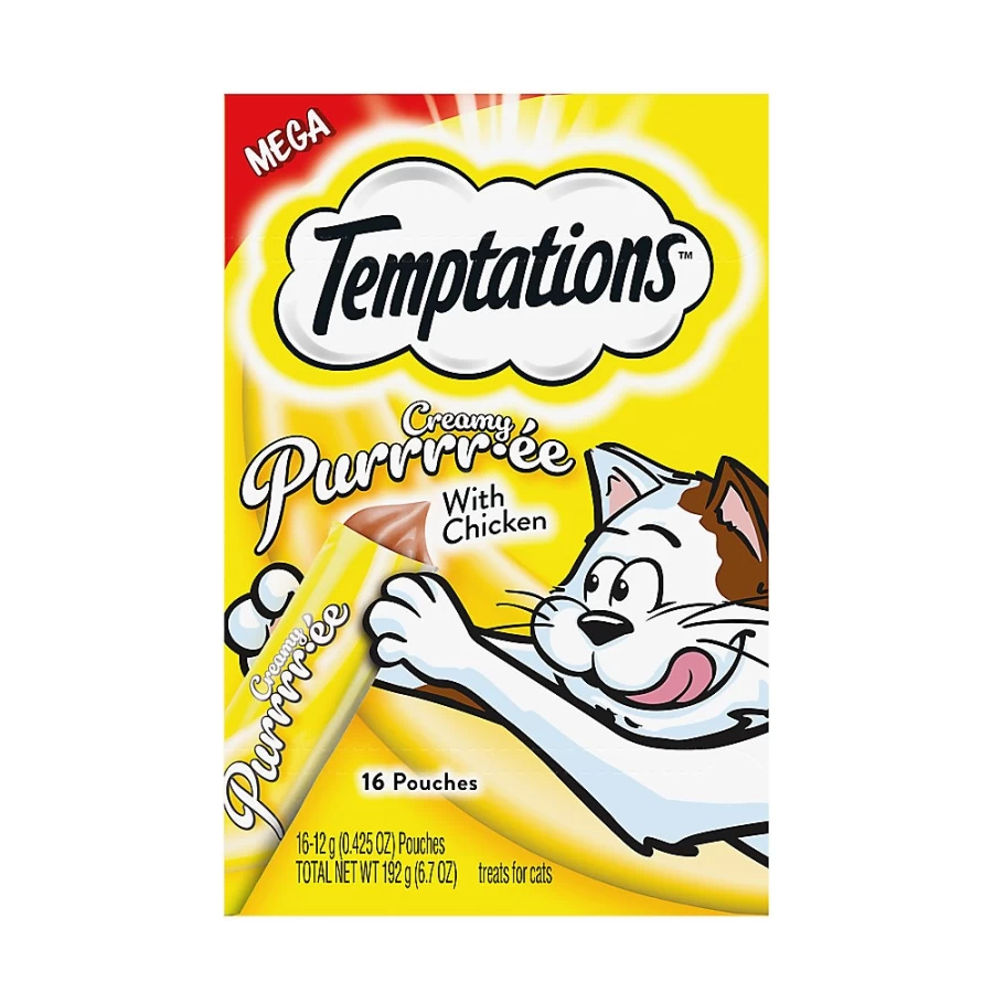 PetSmart Creamy Purrrr-e Adult Cat Treats - Salmon Flavor, Tempting & Healthy Snacks for Cats
