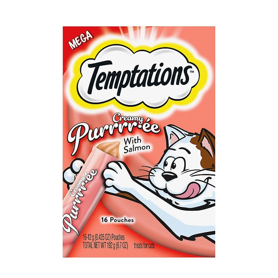 PetSmart Creamy Purrrr-e Chicken Flavor Adult Cat Treats - Temptationstrade Irresistible Snacks
