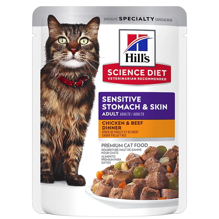 PetSmart Hill's Science Diet Adult Cat Food for Sensitive Stomach & Skin - Wet Food, 2.8 oz Can