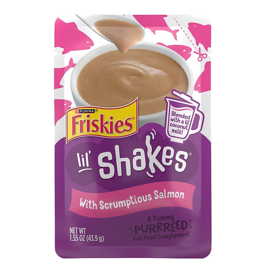 PetSmart Purina Friskies Lil' Shakes Salmon Cat Treats for All Life Stages