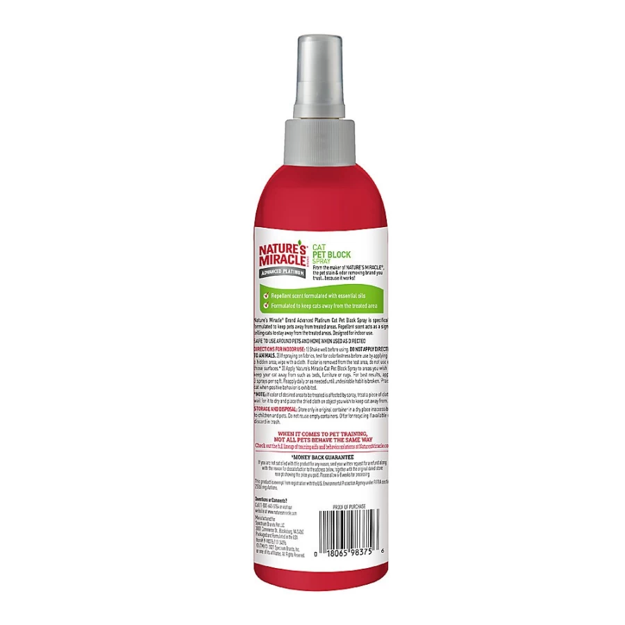 PetSmart Nature's Miracle Advanced Platinum Cat Block Spray - Stop Unwanted Behavior Fast