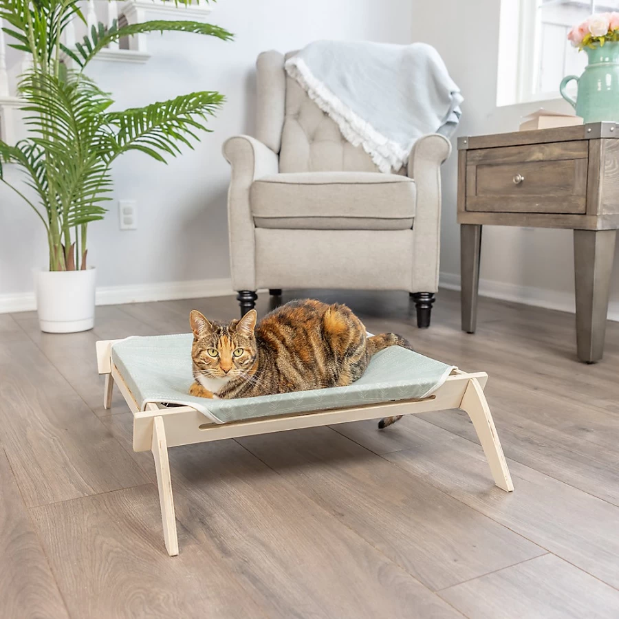 PetSmart Primetime Petz Hauspanther Mudcloth Sage Cat Bed Lounge for Pets