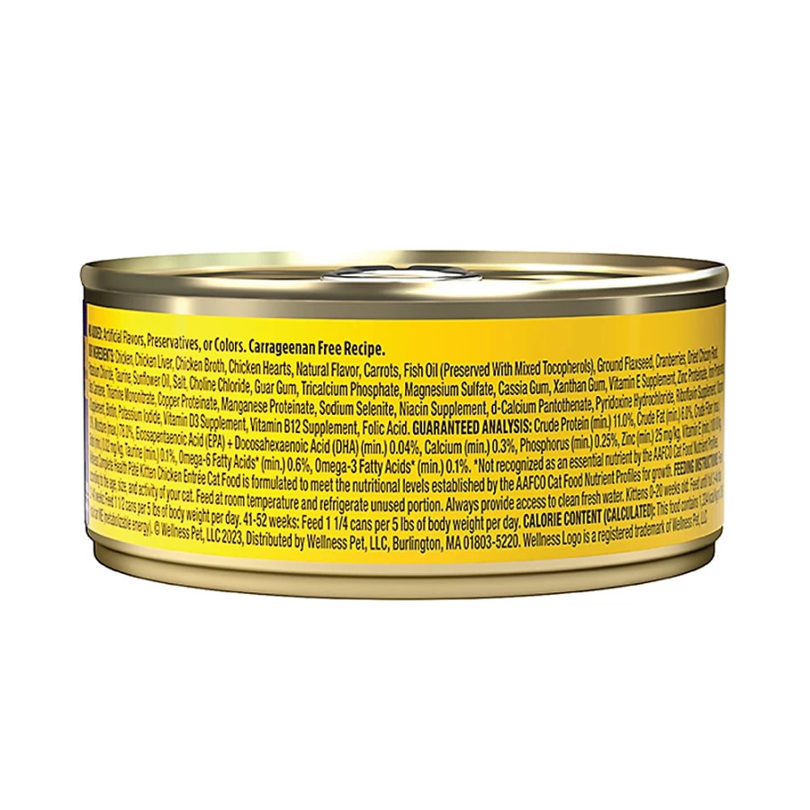 PetSmart Wellness Complete Health Grain-Free Kitten Wet Food Pate, Natural Recipe, 5.5 oz Can