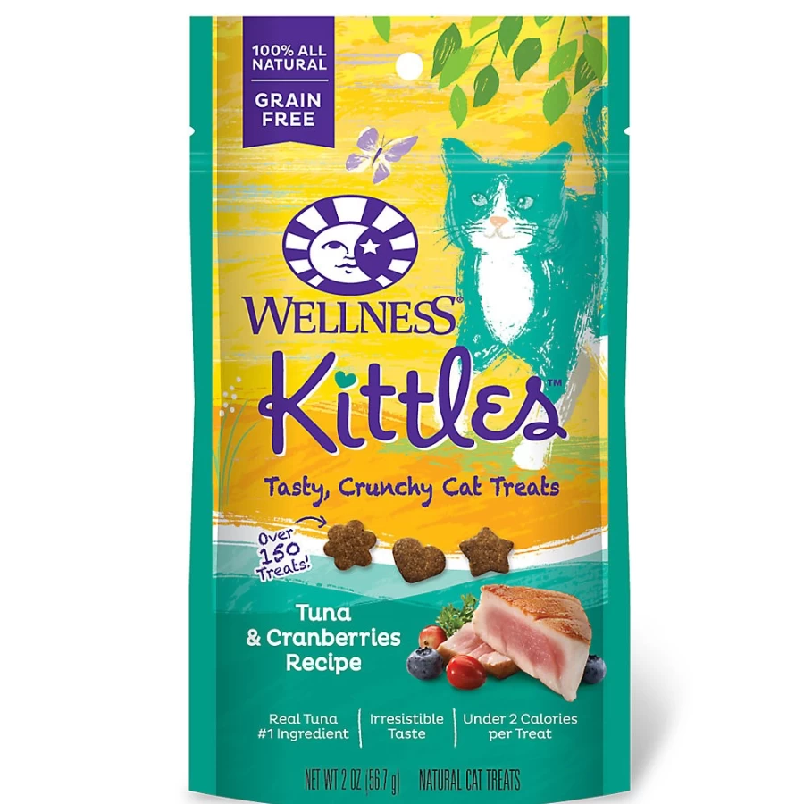 PetSmart Wellness Kittles Grain-Free Natural Tuna Cat Treats for Healthy Cats