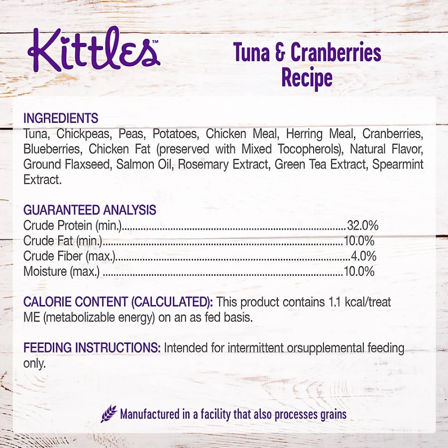PetSmart Wellness Kittles Grain-Free Natural Tuna Cat Treats for Healthy Cats