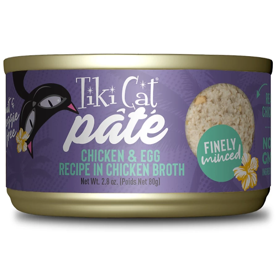 PetSmart Tiki Cat Luau Grain-Free Pate Wet Cat Food, 2.8oz - Natural High Protein Recipe for Cats