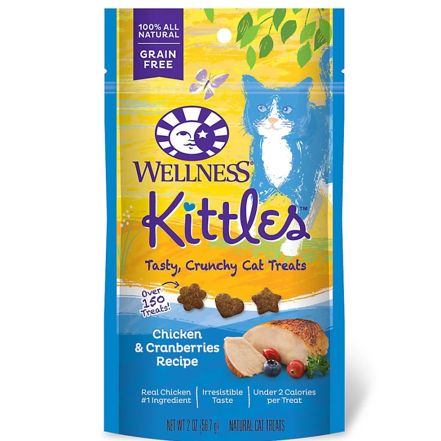 PetSmart Grain-Free Natural Chicken Wellness Kittles Cat Treats for Healthy Cats