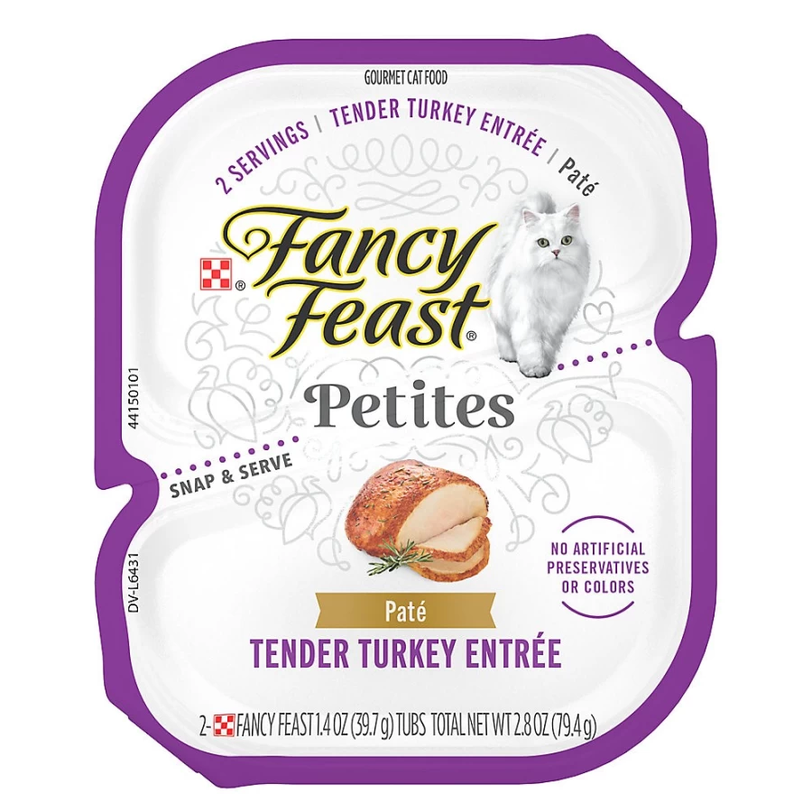 PetSmart Fancy Feast Petites Wet Cat Food Topper for All Life Stages - 2.8 oz. Can