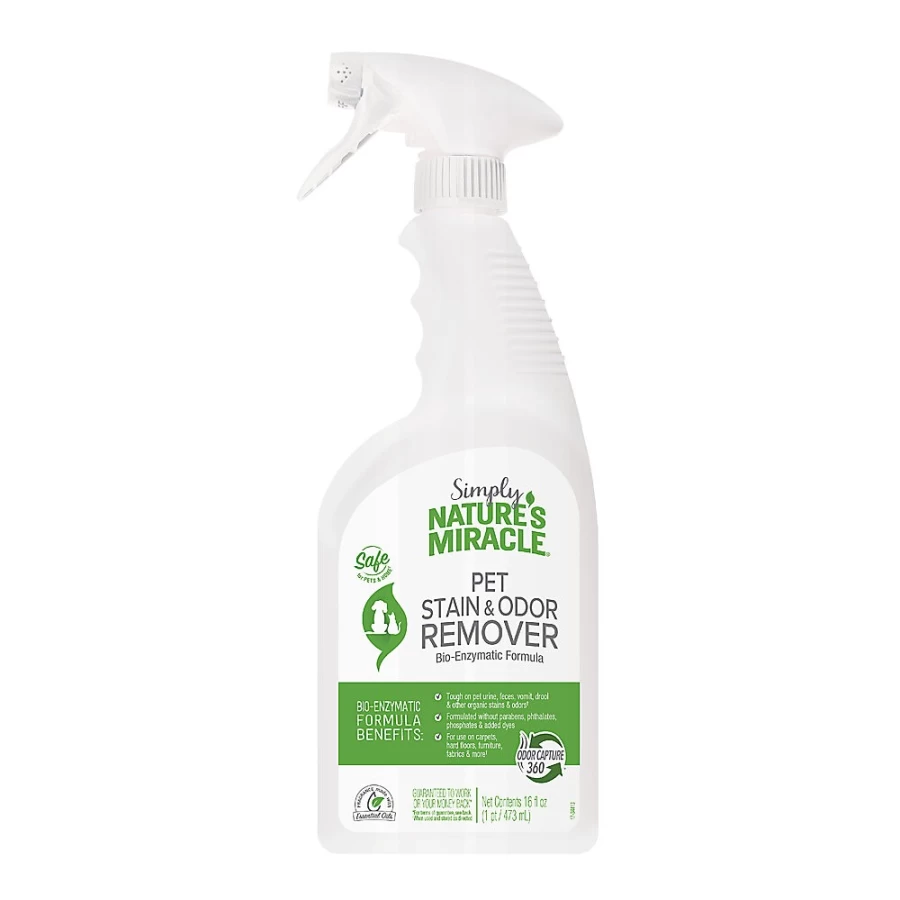 PetSmart Nature's Miracle Simply Stain & Odor Remover for Pets - Effective Pet Accident Cleaner