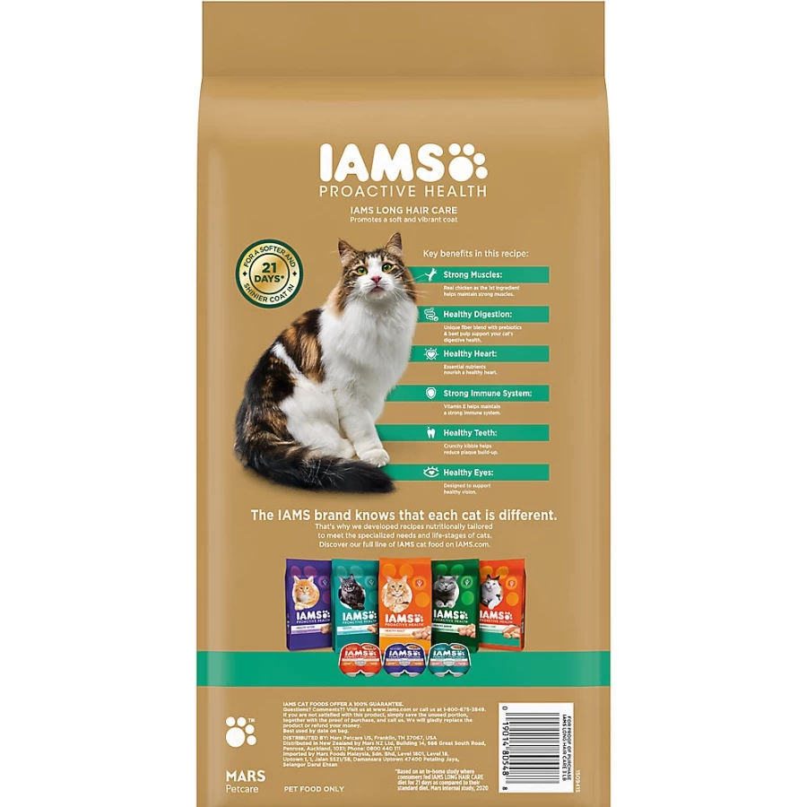 PetSmart Proactive Health Adult Dry Cat Food for Long Hair Care - Chicken & Salmon Recipe by IAMStrade