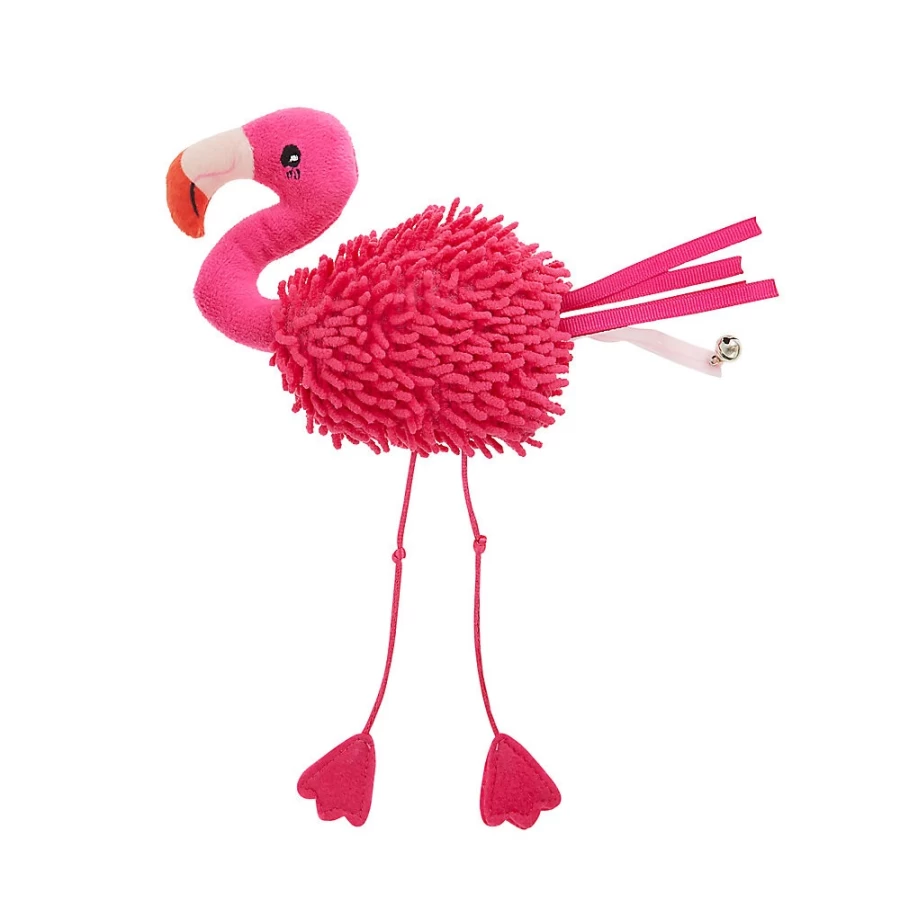 PetSmart Whisker City Refillable Cat Toy with Flamingo Design - Interactive Play for Cats