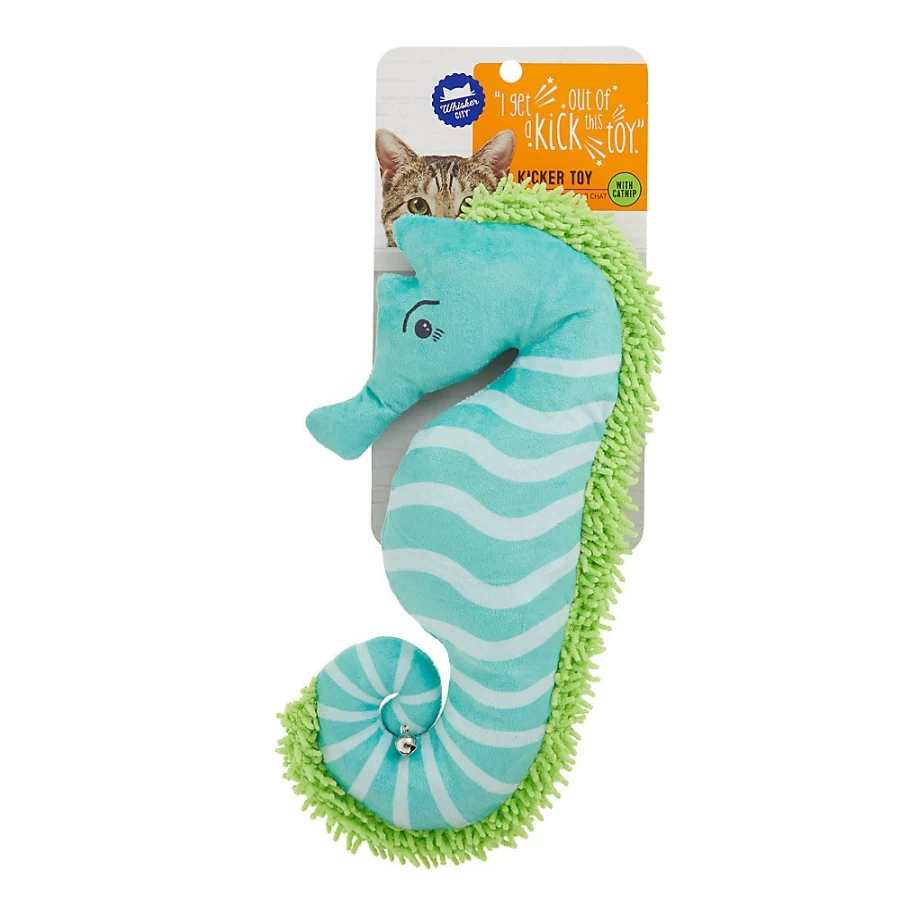 PetSmart Whisker City Interactive Seahorse Cat Kicker Toy for Play & Exercise
