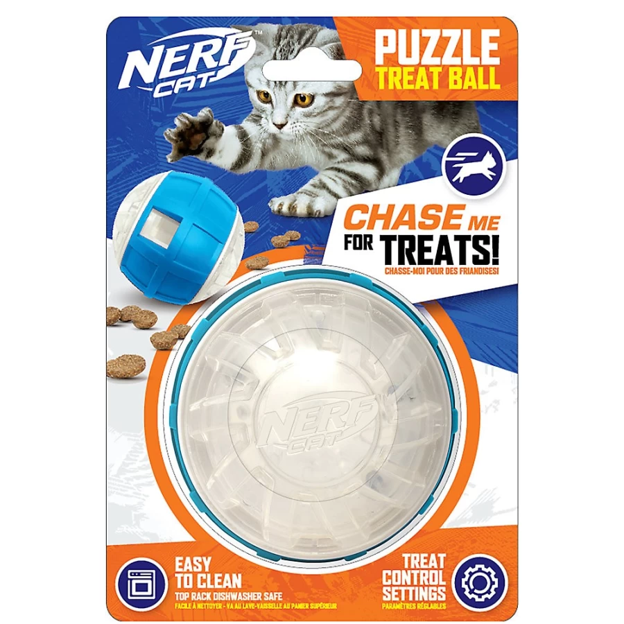 PetSmart Nerftrade Interactive Cat Puzzle Treat Ball Toy for Play & Training