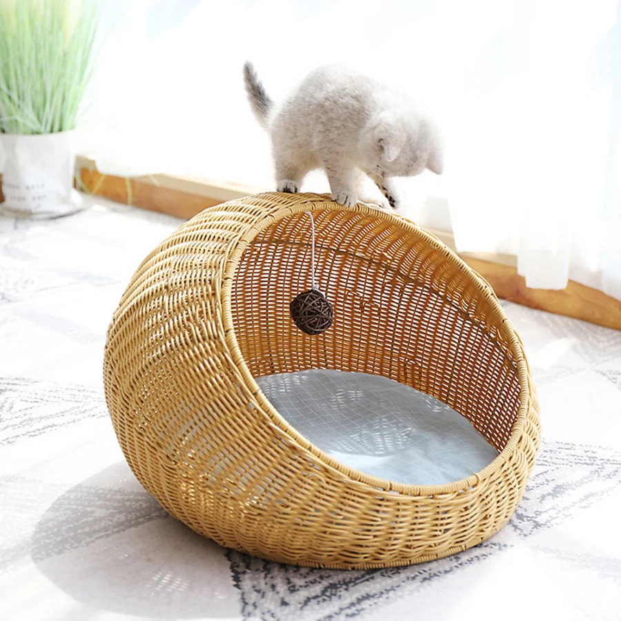 PetSmart Instachew Nestuo Cozy Cat Bed for Indoor Cats - Soft & Warm Kitty Sleeping Pod