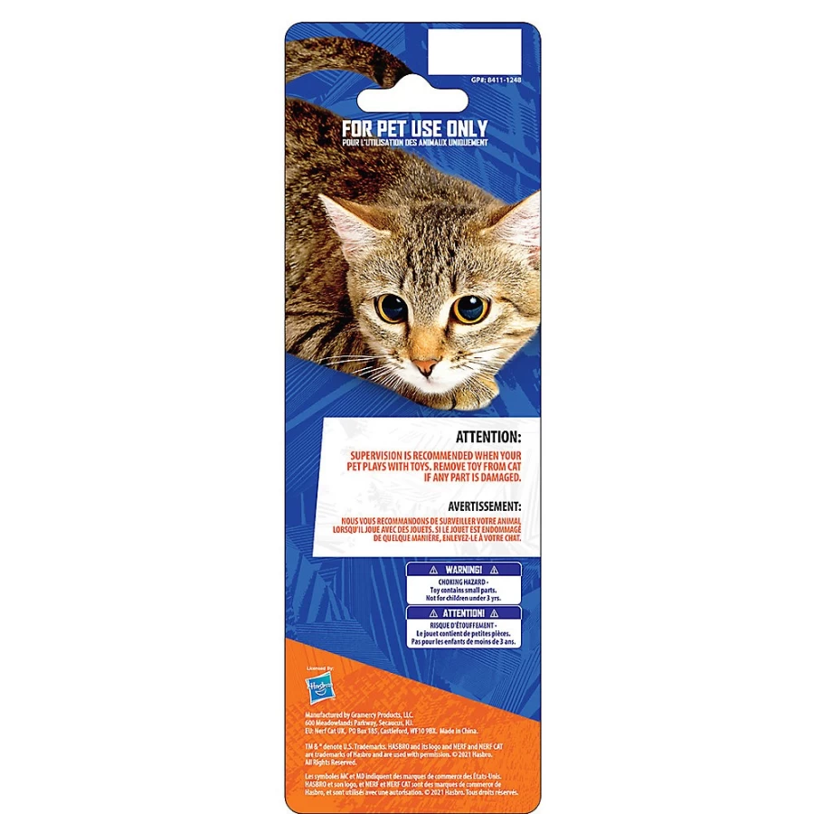 PetSmart Nerf Dog Catnip Disc Blaster Refills - 6 Pack Cat Toy Discs for Play & Training