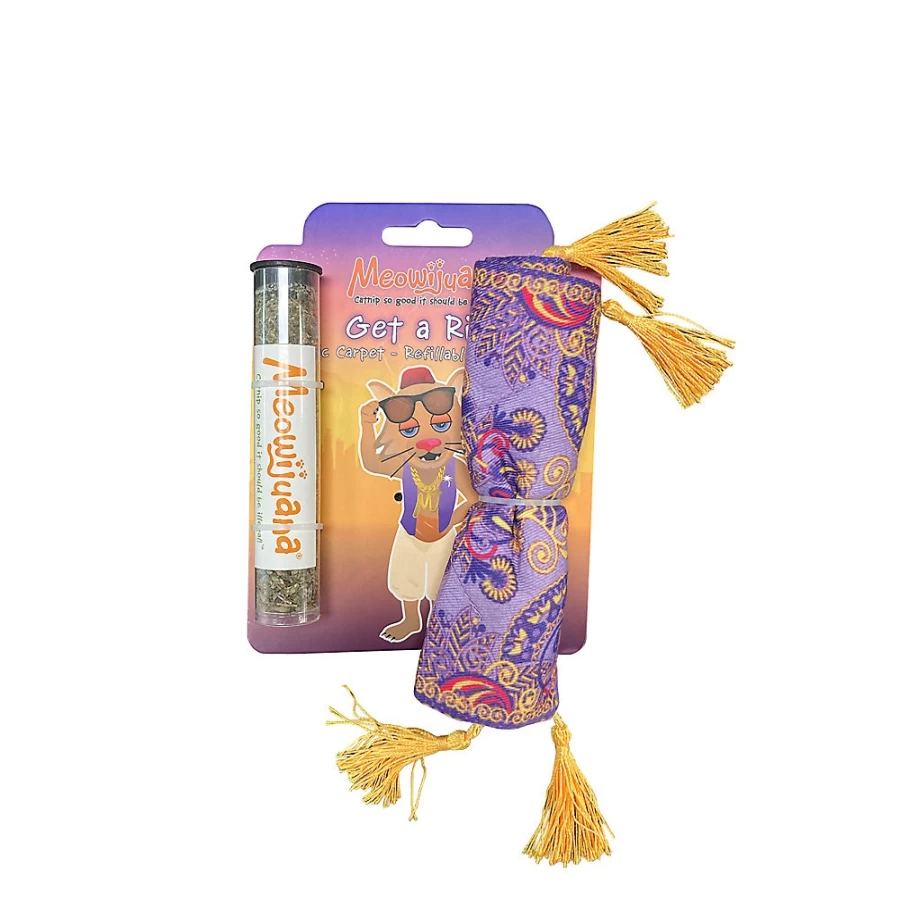 "PetSmart Meowijuana Magic Carpet Refillable Catnip Toy - Interactive Play for Cats"
