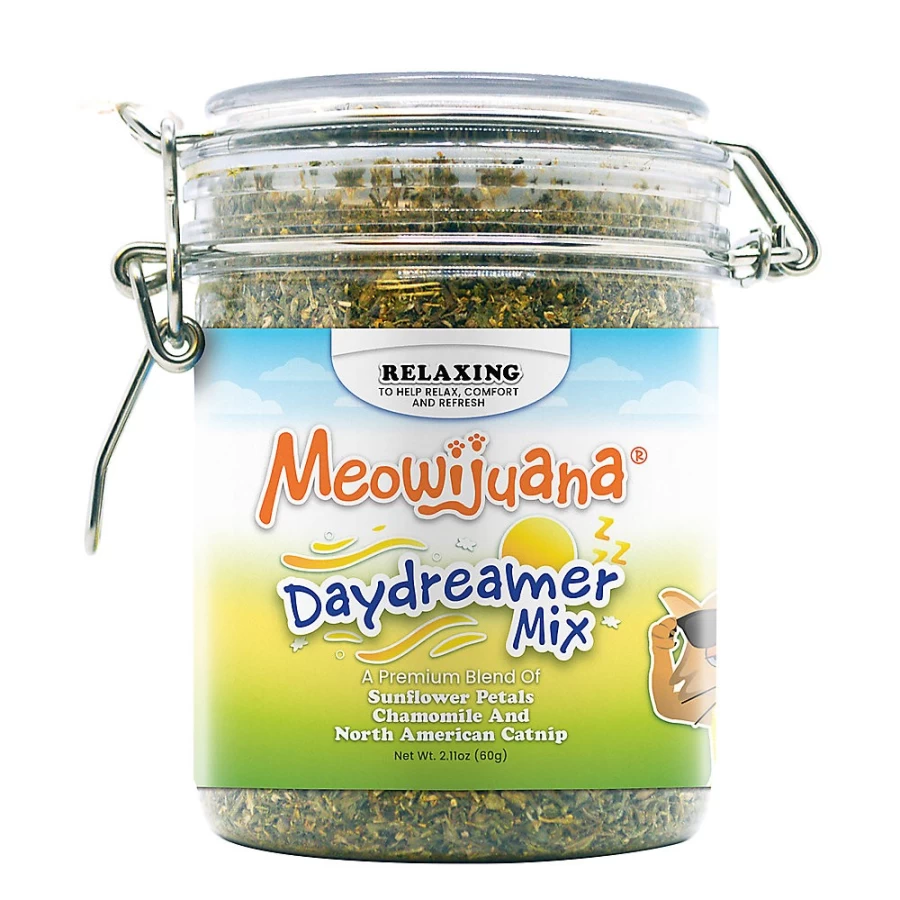 PetSmart Meowijuana Daydreamer Mix - Natural Catnip, Chamomile & Sunflower Petal Blend for Cats
