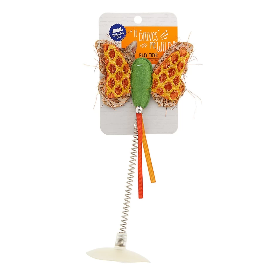 PetSmart Whisker City Catnip Cat Toy - Interactive Butterfly Swatter for Playful Cats