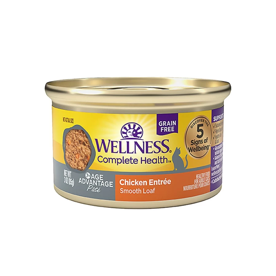 "PetSmart Grain-Free Wellness Complete Health Senior Wet Cat Food - Chicken Recipe for Adult Cats"
