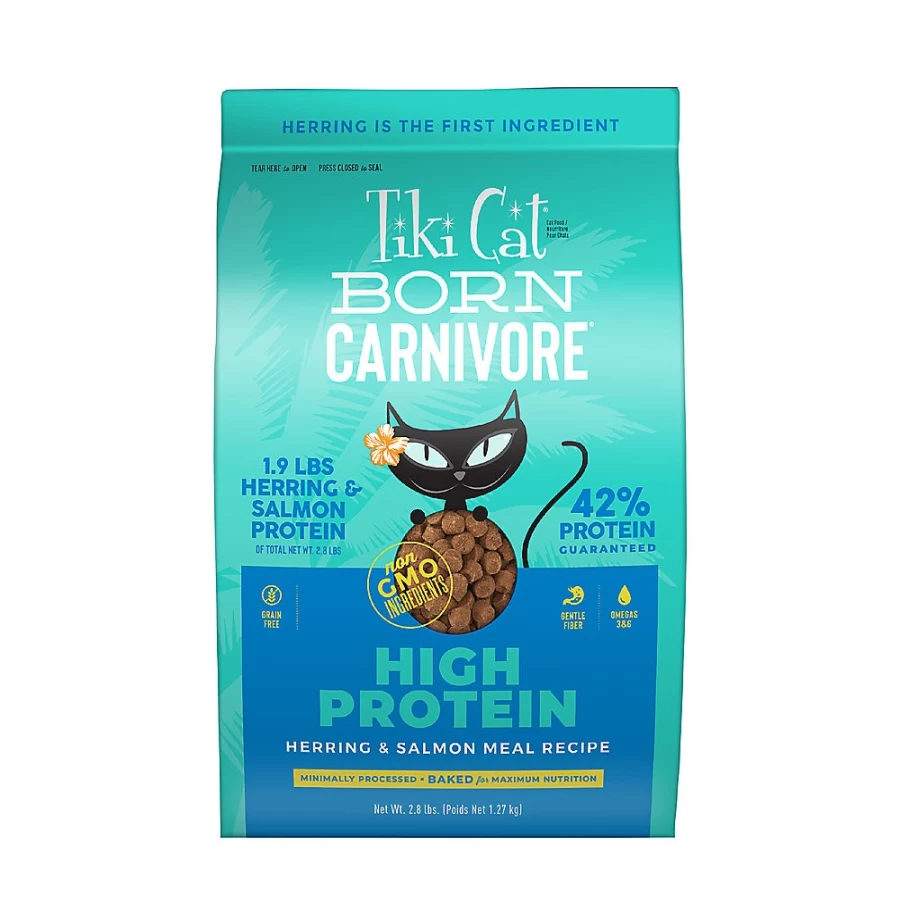 PetSmart Tiki Cat Born Carnivore Herring & Salmon Grain-Free Non-GMO Wet Cat Food for All Life Stages