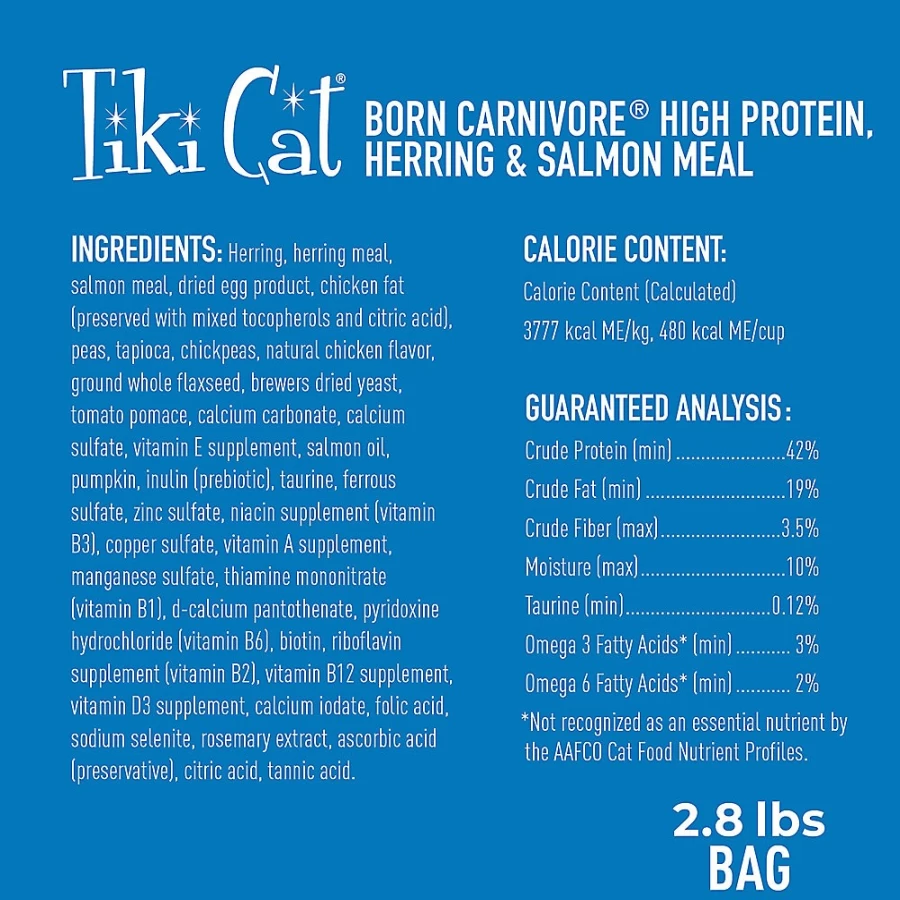 PetSmart Tiki Cat Born Carnivore Herring & Salmon Grain-Free Non-GMO Wet Cat Food for All Life Stages