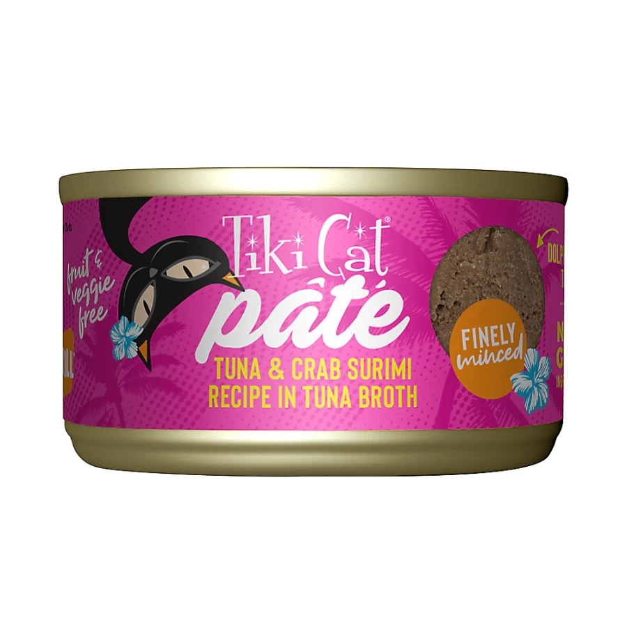 PetSmart Tiki Cat Grill Pate Grain-Free Wet Cat Food, Natural Ingredients, 2.8oz Can