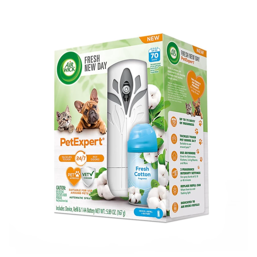 PetSmart Air Wick Fresh New Day Automatic Air Freshener Spray Starter Kit for Pets