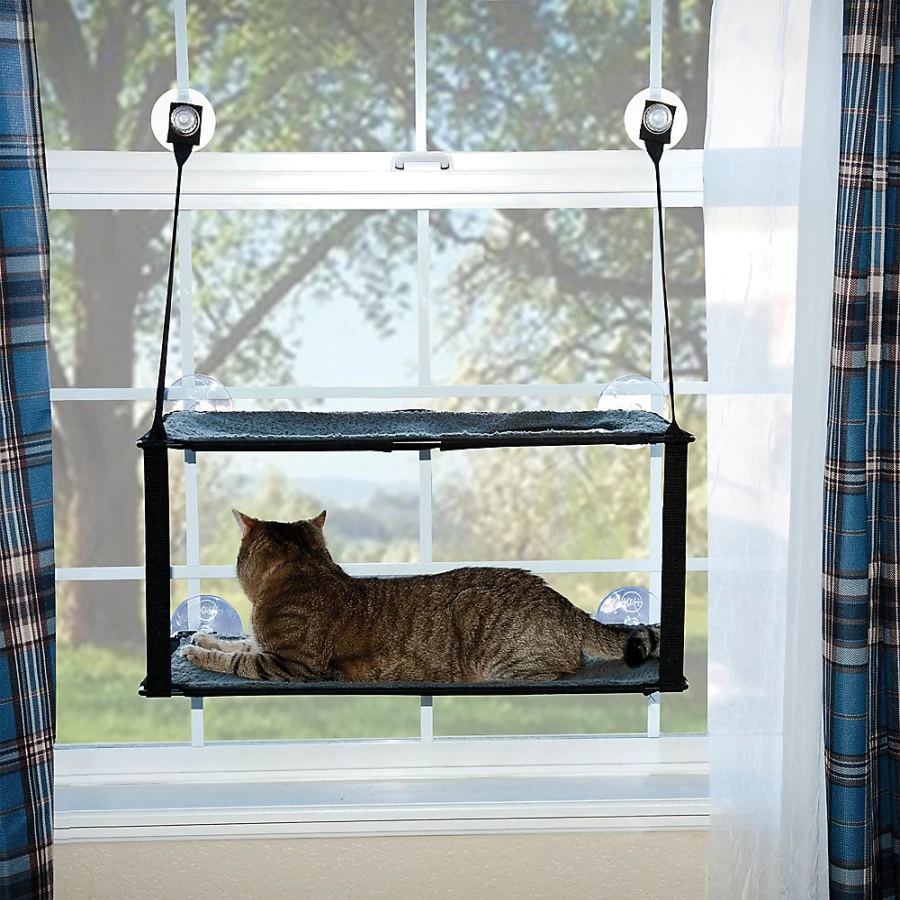 PetSmart EZ Mount Double-Level Cat Window Perch - KH Pet Products Sill Bed for Cats