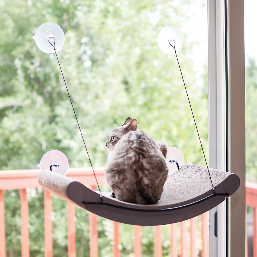PetSmart EZ Mount Kitty Sill Cradle Cat Scratcher - Wall-Mounted Cat Scratching Post for Indoor Cats