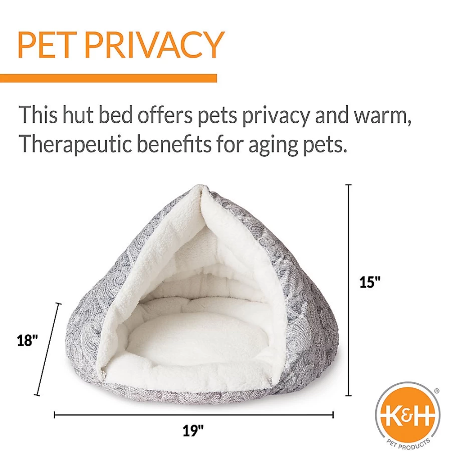 PetSmart Self-Warming Cat Bed - Cozy KH Pet Products Hut for Indoor Cats