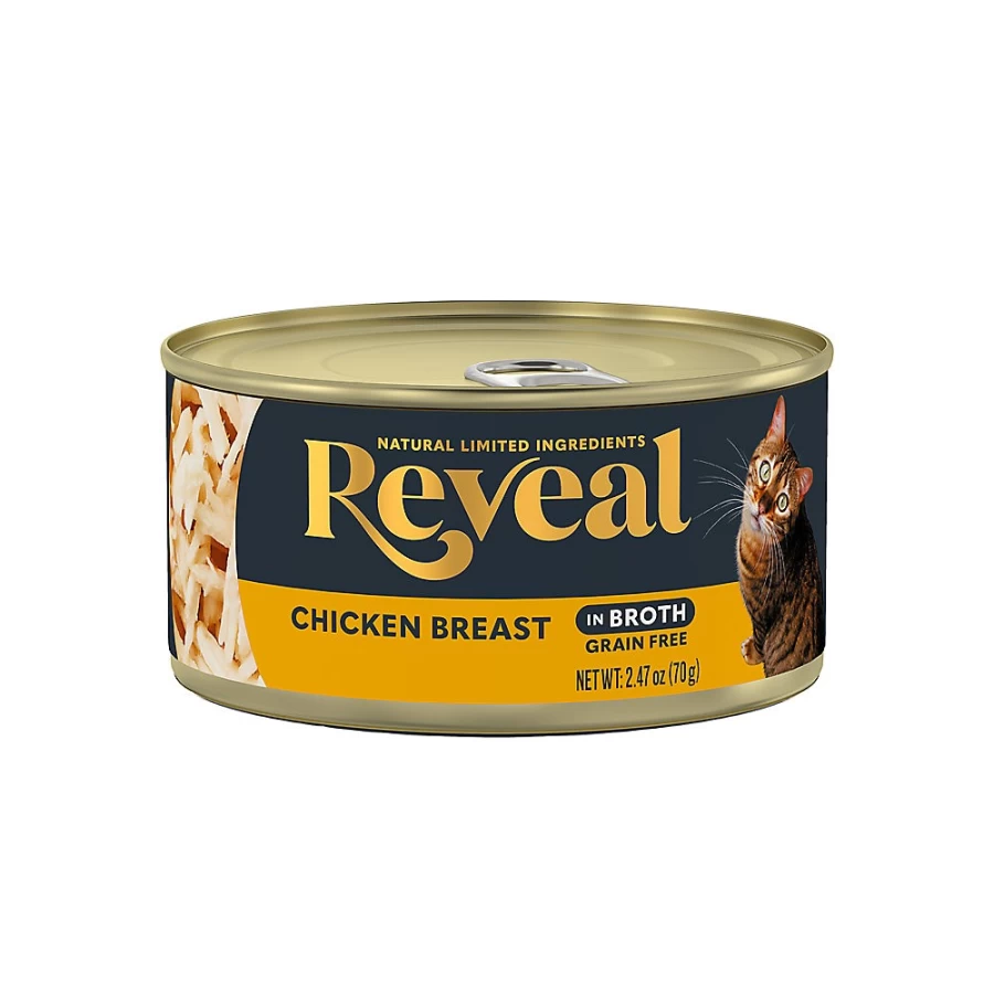 PetSmart Reveal All Limited Ingredient Grain-Free Wet Cat Food in Broth for All Life Stages - 2.47oz Pouch