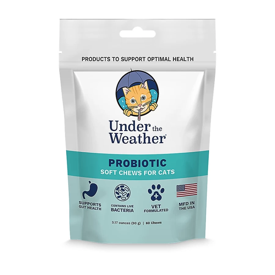 PetSmart Under the Weather Probiotic Soft Chews for Cats - Digestive Health Supplement, 60 Count