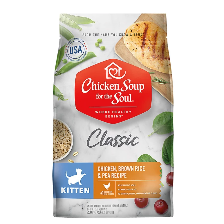 PetSmart Chicken Soup for the Soul Classic Kitten Dry Cat Food - Chicken, Brown Rice & Pea Recipe for Kittens