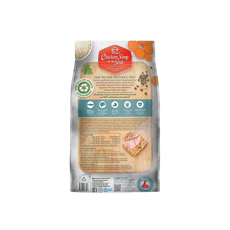 PetSmart Chicken Soup for the Soul Salmon & Brown Rice Adult Dry Cat Food - Classic Recipe
