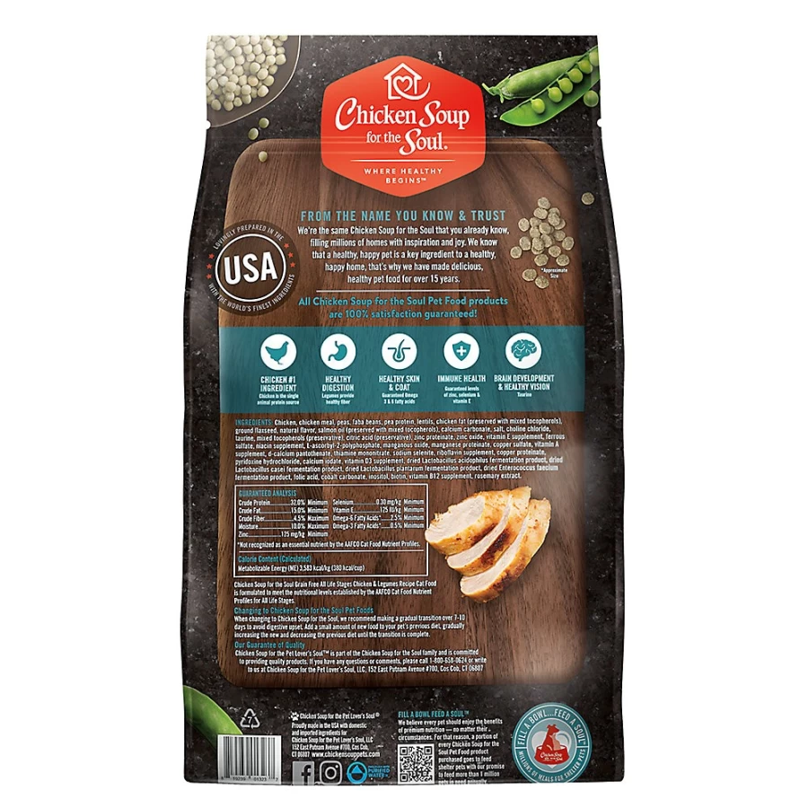 PetSmart Grain-Free Dry Cat Food - Chicken & Legumes Recipe for All Life Stages by Chicken Soup for the Soul