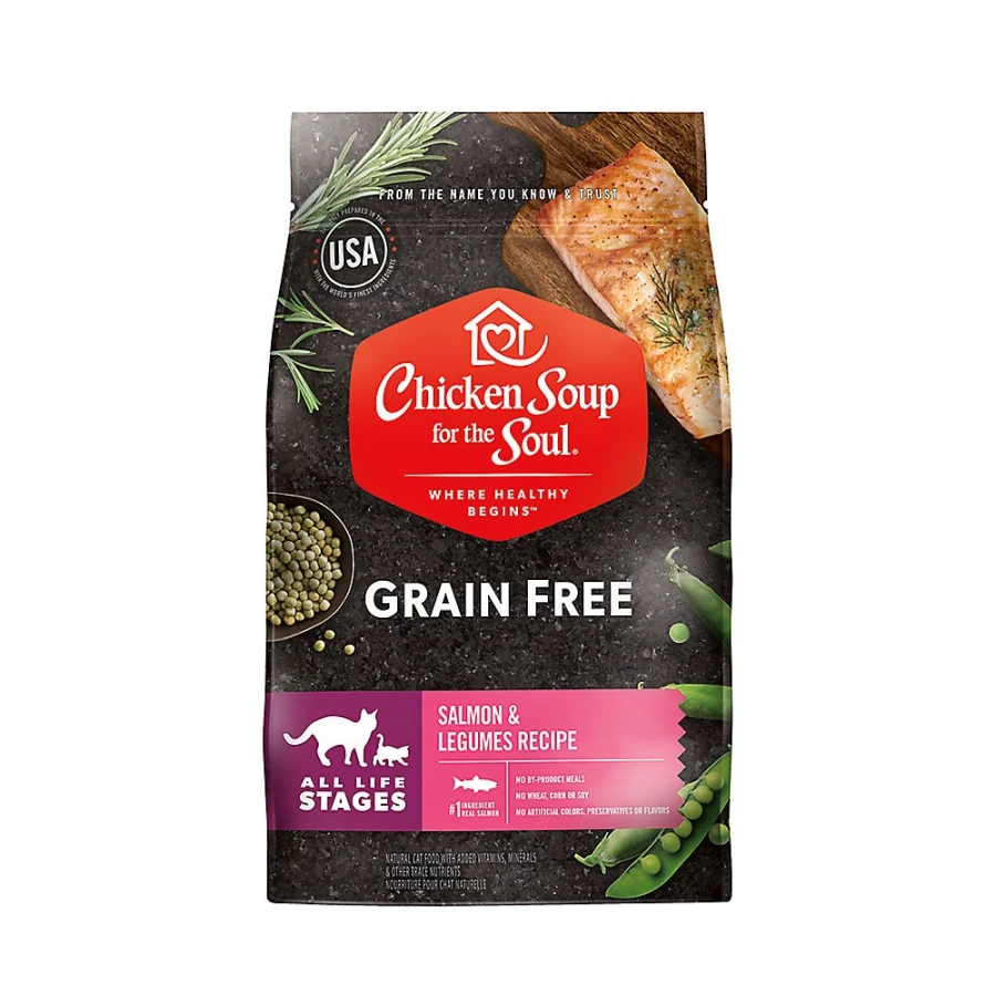 PetSmart Grain-Free Salmon & Legumes Dry Cat Food for All Life Stages - Chicken Soup for the Soul Brand